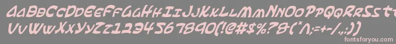 Шрифт Ephesianci – розовые шрифты на сером фоне