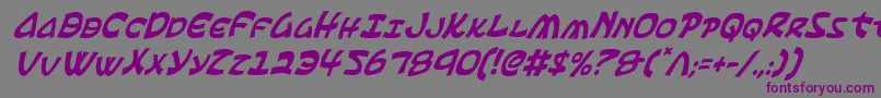 Шрифт Ephesianci – фиолетовые шрифты на сером фоне