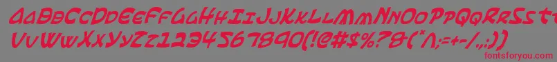 Шрифт Ephesianci – красные шрифты на сером фоне