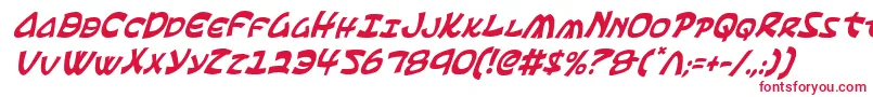 Шрифт Ephesianci – красные шрифты на белом фоне