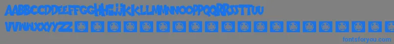 Bromo-fontti – siniset fontit harmaalla taustalla