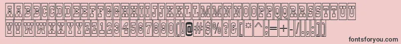 AGildiatitulcmotlBold Font – Black Fonts on Pink Background