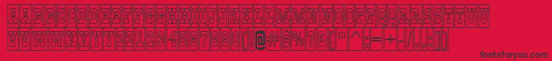 AGildiatitulcmotlBold Font – Black Fonts on Red Background