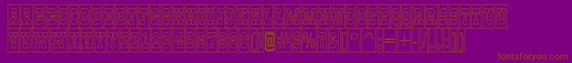 AGildiatitulcmotlBold Font – Brown Fonts on Purple Background