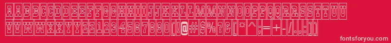 AGildiatitulcmotlBold Font – Pink Fonts on Red Background