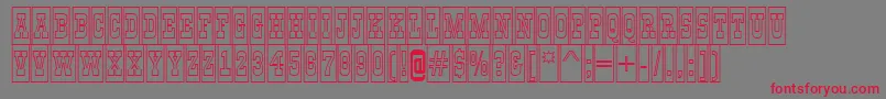 AGildiatitulcmotlBold Font – Red Fonts on Gray Background