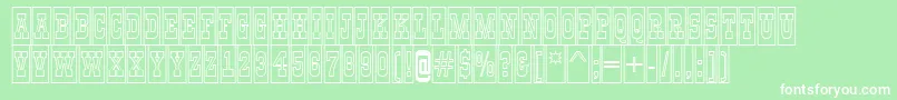 AGildiatitulcmotlBold Font – White Fonts on Green Background