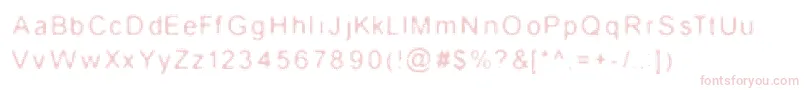 WireMush Font – Pink Fonts on White Background