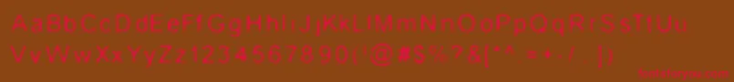 WireMush Font – Red Fonts on Brown Background
