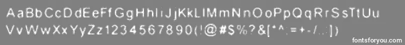 WireMush Font – White Fonts on Gray Background