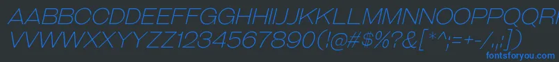 GalderglynnTitlingElIt Font – Blue Fonts on Black Background