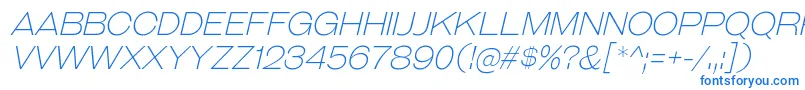 GalderglynnTitlingElIt-Schriftart – Blaue Schriften auf weißem Hintergrund