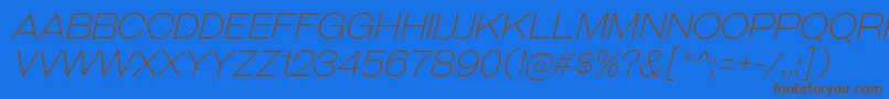 GalderglynnTitlingElIt-fontti – ruskeat fontit sinisellä taustalla