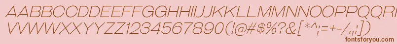 GalderglynnTitlingElIt Font – Brown Fonts on Pink Background