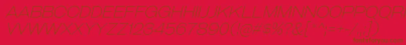 GalderglynnTitlingElIt Font – Brown Fonts on Red Background