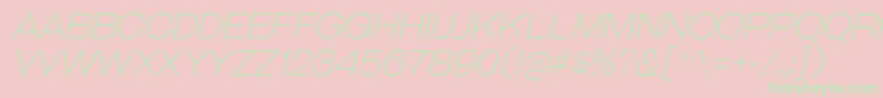 GalderglynnTitlingElIt Font – Green Fonts on Pink Background