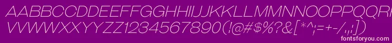 Шрифт GalderglynnTitlingElIt – розовые шрифты на фиолетовом фоне