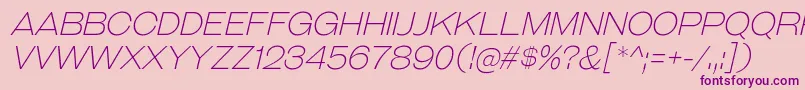 Шрифт GalderglynnTitlingElIt – фиолетовые шрифты на розовом фоне