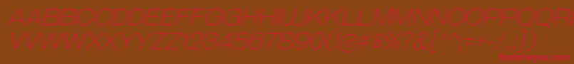 GalderglynnTitlingElIt Font – Red Fonts on Brown Background