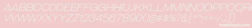 Шрифт GalderglynnTitlingElIt – белые шрифты на розовом фоне
