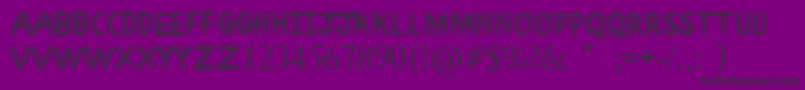 ScribbleFun Font – Black Fonts on Purple Background