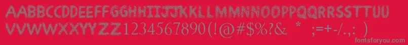 Шрифт ScribbleFun – серые шрифты на красном фоне