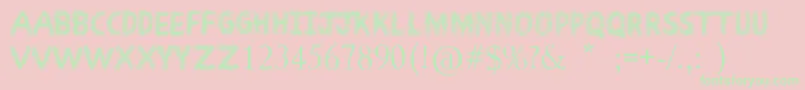 ScribbleFun Font – Green Fonts on Pink Background