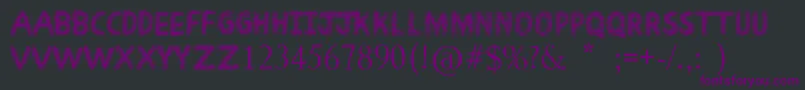 ScribbleFun Font – Purple Fonts on Black Background