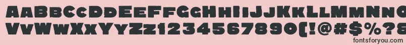 Quadratgroteskblackc Font – Black Fonts on Pink Background