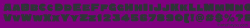 Quadratgroteskblackc Font – Black Fonts on Purple Background