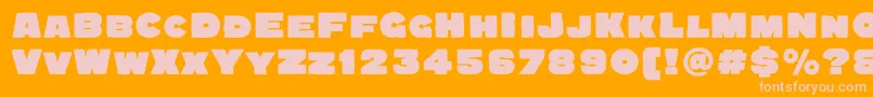 More about Quadratgroteskblackc Font Quadratgroteskblackc Font – Pink Fonts on Orange Background