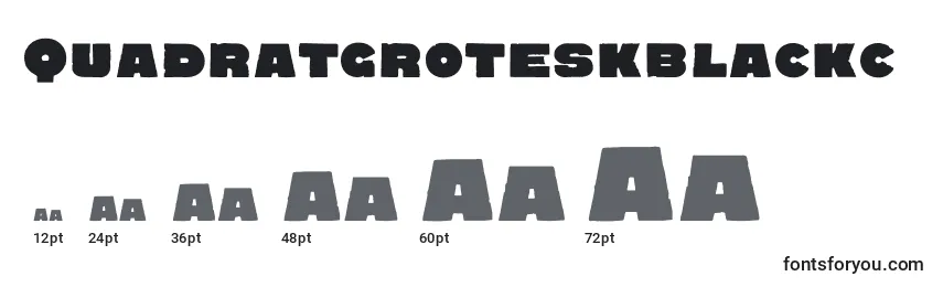 Quadratgroteskblackc Font Sizes