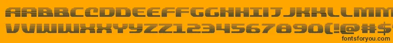 Quickeninggrad Font – Black Fonts on Orange Background