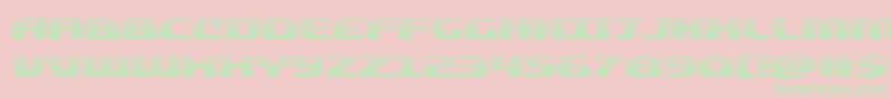 Quickeninggrad Font – Green Fonts on Pink Background