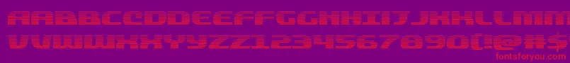 Quickeninggrad Font – Red Fonts on Purple Background