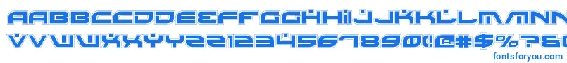 Czcionka BattlefieldPro – niebieskie czcionki