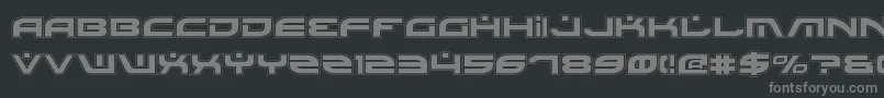 BattlefieldPro Font – Gray Fonts on Black Background