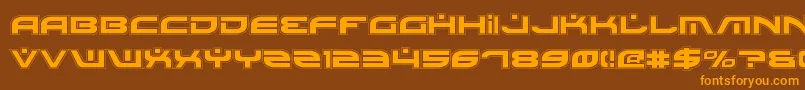 BattlefieldPro Font – Orange Fonts on Brown Background