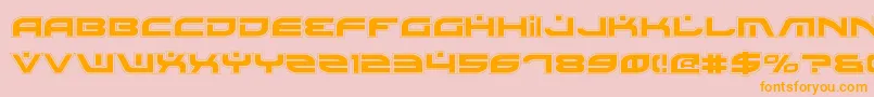 BattlefieldPro Font – Orange Fonts on Pink Background