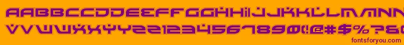 BattlefieldPro Font – Purple Fonts on Orange Background