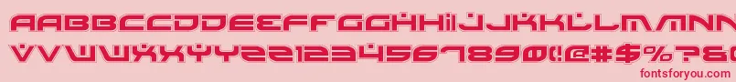 BattlefieldPro Font – Red Fonts on Pink Background