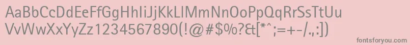 LibreSansSerifSsi Font – Gray Fonts on Pink Background