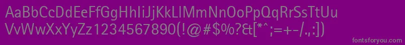 LibreSansSerifSsi Font – Gray Fonts on Purple Background