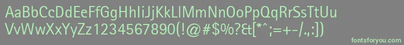 LibreSansSerifSsi Font – Green Fonts on Gray Background