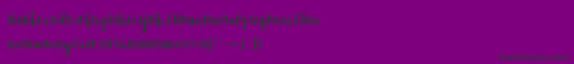 BmdAvocadoLime Font – Black Fonts on Purple Background