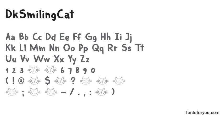 Czcionka DkSmilingCat – alfabet, cyfry, specjalne znaki
