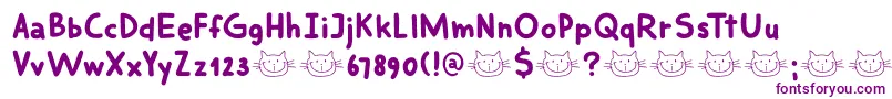 DkSmilingCat Font – Purple Fonts