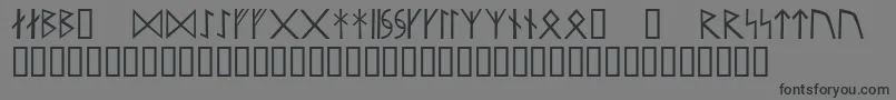 Шрифт Runar – чёрные шрифты на сером фоне