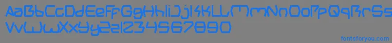GroovyKindOfLife-fontti – siniset fontit harmaalla taustalla