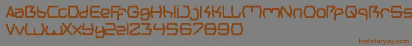 GroovyKindOfLife-fontti – ruskeat fontit harmaalla taustalla